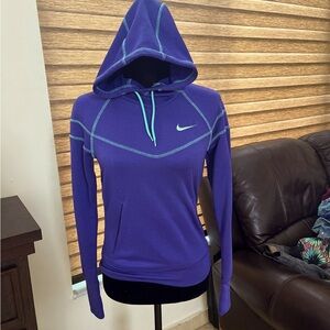 Nike workout hoodie purple  Dri-Fit